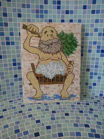 Мозаичные панно: Панно для бани