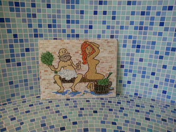 Мозаичные панно: Панно для бани